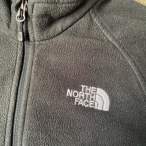 ⛔️Sold⛔️The North Face Black Full Zip Basic Casual Fleece Jacket Sz S - Picture 7 of 9